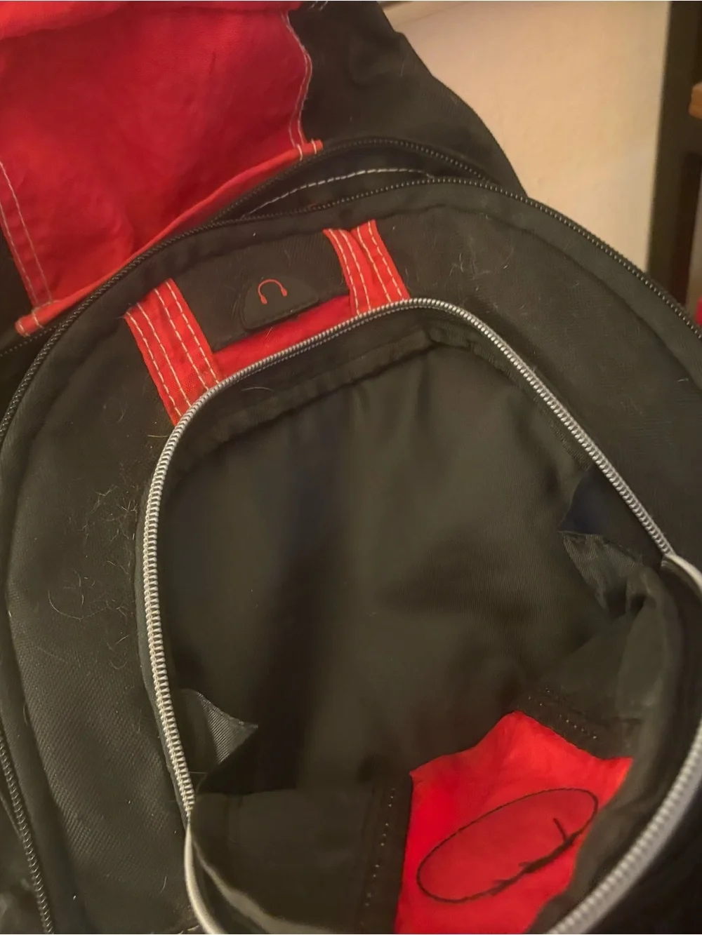 Black & Red Men's Backpack - Versatile Travel Bag